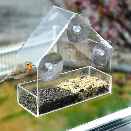 Transparent window feeder - transparent,