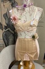 Vintage girdle Pink Satin
