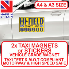 Taxi magnetic signs - taxi,