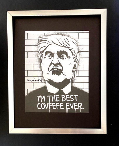 Banksy signed donald trump - banksy,