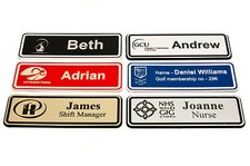 Personalised Retail, Medical, Restaurant or Office Laser Engraved Name Badge 1mm