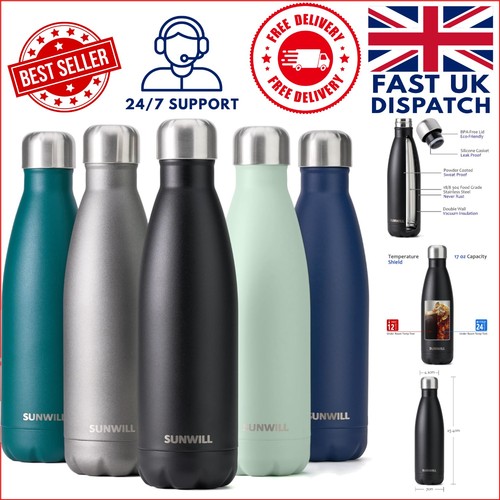 Stylish 500ml black insulated - 500ml,