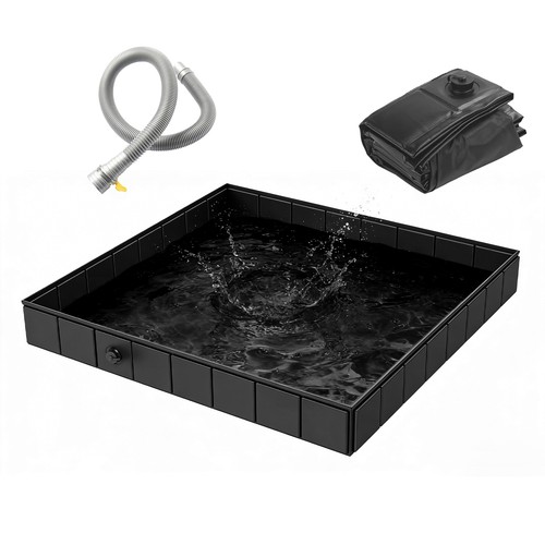 Upgraded portable shower pan - upgraded,