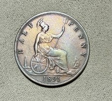 1891 Great Britain 1/2 Penny