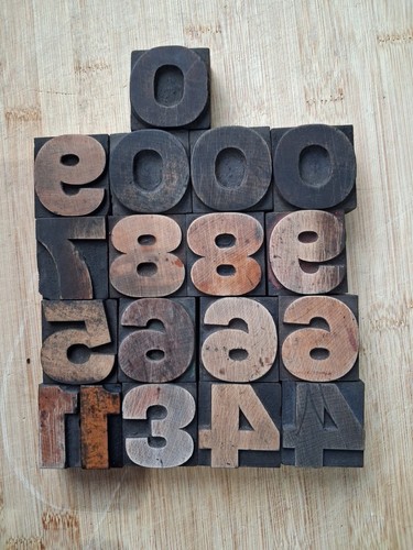 Vintage wooden letterpress - vintage,