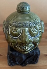 GREEN MARY-LEIGH POTTERY FACE PRESERVE BOWL 1960/70’s