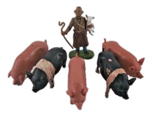 Vintage Britains 1971 Farmer and Pigs Bundle – Farm Toy Figures Pre-Owned