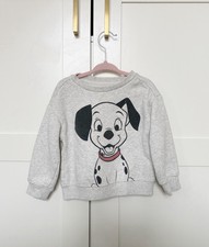 Disney 101 Dalmatians Girls Sweatshirt Age 2 Years Grey Jumper