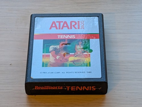 Realsports tennis atari - tennis, 2600