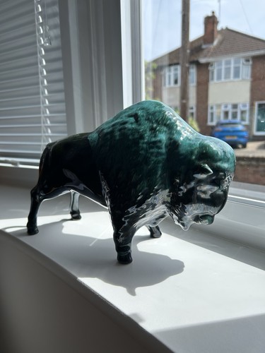 Blue mountain pottery buffalo - blue,