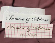 Custom Sign Vinyl Mirror Ring