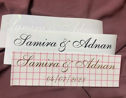Custom sign vinyl mirror - sign,