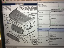 Peugeot 206cc 206 cc Coupe Convertible Tailgate Boot Lid Lower weatherstrip trim