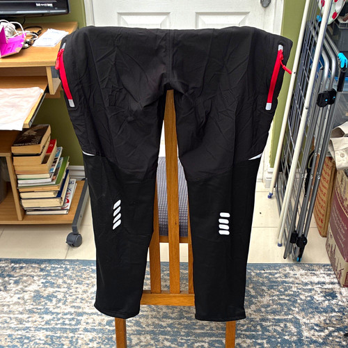 Cycling trousers black red - cycling, black/red