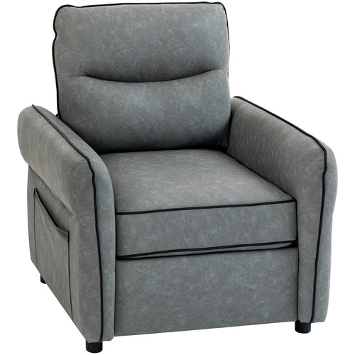 Homcom armchair faux leather - armchair,,