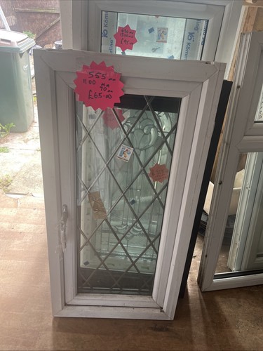 White upvc window 555mm - white,