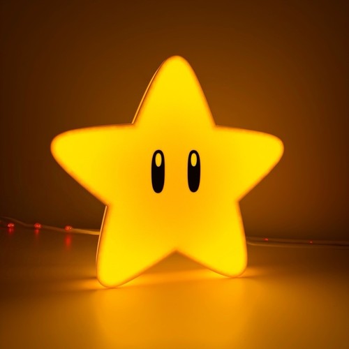 Super mario star - star, led