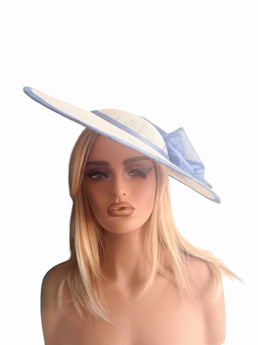 Ivory white and cornflower - white,