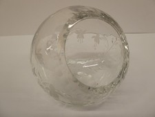Rockingham Crystal Engraved Bowl