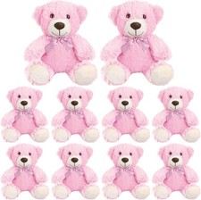 10 Pack Soft Pink Teddy Bears