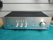 Vintage SHARP SM-1144 Stereo Amplifier Silver Solid state integrated din in/out