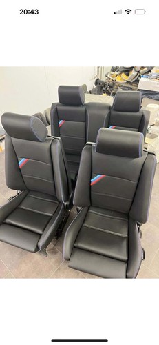 Bmw e30 black leather front - leather,