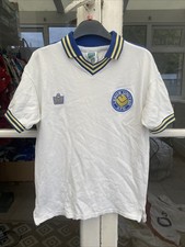 Leeds United 1977-81 Home Shirt - Small - Retro Score Draw