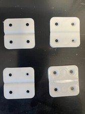 10 x PLASTIC HINGES, 4cm