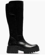 Fly London Women’s Uk 6/ EU 39 Zip Up Knee High Black Boots EXES009FLY