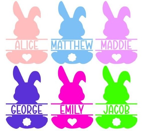 Personalised easter bunny - bunny, name