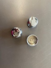 Thermostatic Radiator Valve Decorators Screw Cap (Chrome) x 3