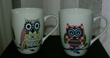 Pair of Ceramic OWL Design