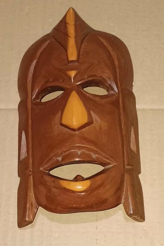 Hand carved wooden african - hand-carved,