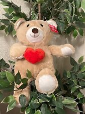 Valentines Plush Bear With Heart 49cm
