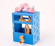 Paper Animation Kit kids craft Christmas gift stocking filler Wriggly Caterpilla