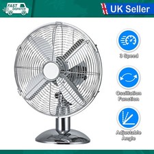 12" TABLE FAN POLISHED CHROME