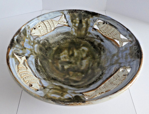 Hand crafted fish - fish, bowl/platter