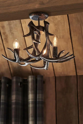Next black antler light - black,