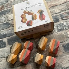 Plan Toys Wooden Geo Stacking
