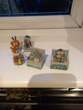 Miniature Vintage Country Companions Figurines And Trinket Boxes.