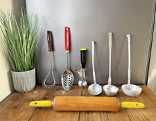 7 VINTAGE 50S KITCHEN UTENSILS