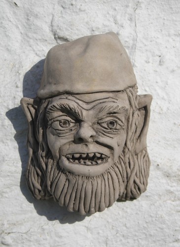 Goblin garden wall hanging - garden,