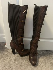 Gucci Bamboo Knee High Boots