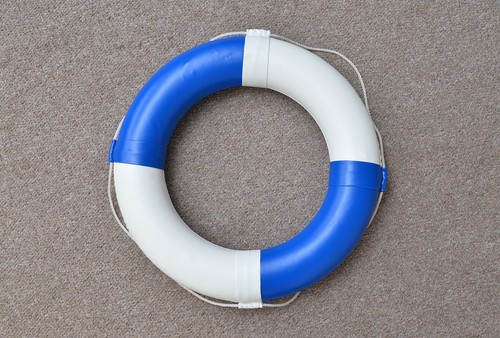 New life buoy blue and - new, white