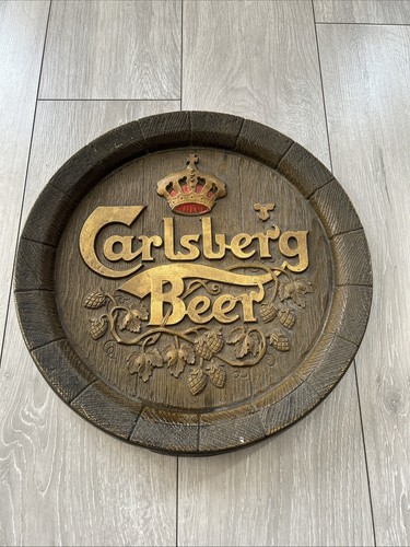 Carlsberg beer barrel end lid - beer,