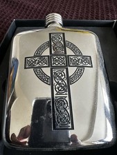 6oz Pewter Hip Flask Featuring