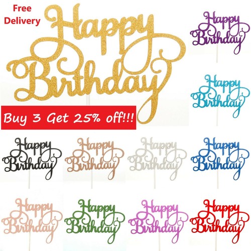 Happy birthday cake toppers - birthday,