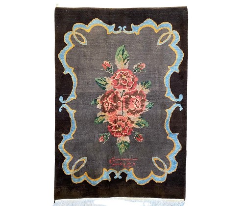 Fine wool gabbeh rug - wool, made