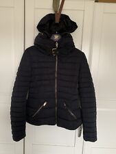 Zara Jacket  Uk 10 Puffer Padded Hooded Parka Warm Coat Warm Black Womens