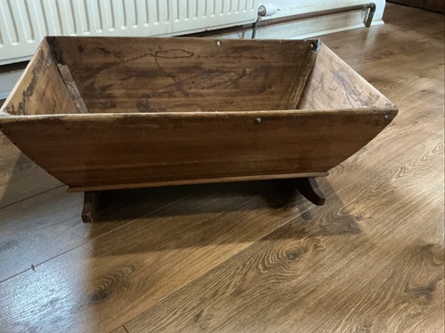 Vintage doll cradle wooden - doll’s,